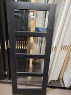 83x201,5cm Binnendeur stomp zwart ral9005 incl blank glas, Ophalen, 80 tot 100 cm, ., Binnendeur