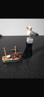 Te koop boot met meeuw, Hobby en Vrije tijd, Ophalen of Verzenden, Zo goed als nieuw