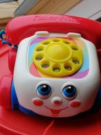 Telefoon met geluid en trek koord fisher price, Kinderen en Baby's, Ophalen of Verzenden, Zo goed als nieuw, Duw- of Trekspeelgoed