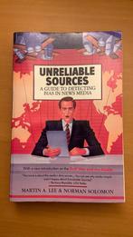 Unreliable sources - Martin A. Lee-Norman Solomon, Boeken, Ophalen of Verzenden, Zo goed als nieuw