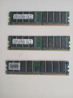 DDR PC Geheugen - 2x 1GB, 1x 512MB, Computers en Software, RAM geheugen, Gebruikt, Ophalen of Verzenden, DDR, Desktop