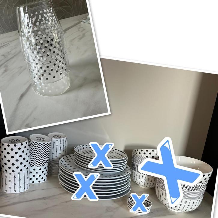 Xenos Kasitoo Servies, Huis en Inrichting, Keuken | Servies, Zo goed als nieuw, Compleet servies, Overige stijlen, Keramiek, Ophalen
