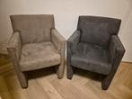 4 Eetkamerstoelen - Grijs & Taupe, Ophalen, Minder dan 75 cm, 50 tot 75 cm