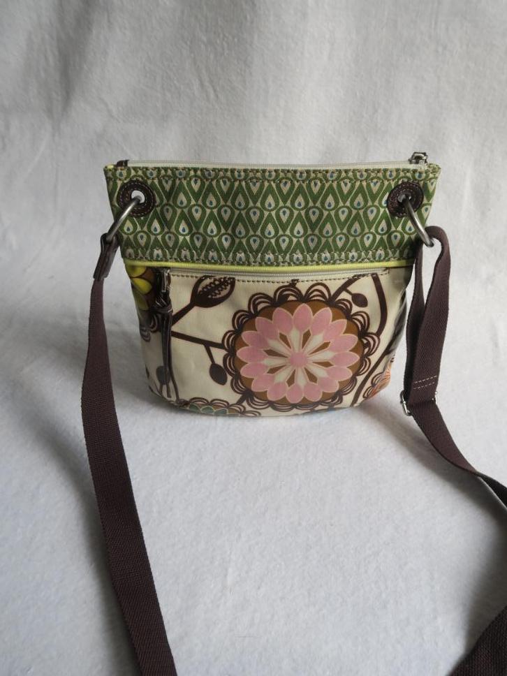 Fossil crossbody tas - 70s / hippie thema, Sieraden, Tassen en Uiterlijk, Tassen | Schoudertassen, Gebruikt, Ophalen of Verzenden