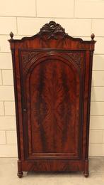 Fraaie antieke eendeurs Biedermeier kast. Mahonie., Antiek en Kunst, Ophalen