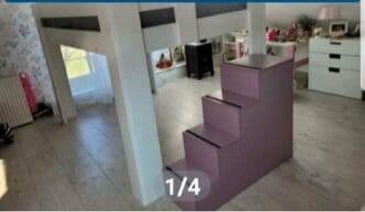 Stevige Hoogslaper met Matras, Kinderen en Baby's, Kinderkamer | Stapelbedden en Hoogslapers, Gebruikt, Hoogslaper, Ophalen