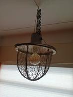 Metalen industriële hanglamp, oud, origineel, vintage, Ophalen of Verzenden, Gebruikt, Minder dan 50 cm