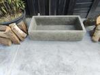 Mooie langwerpige betonnen trog waterbak ornament winterhard, Ophalen of Verzenden, Zo goed als nieuw, Rond, Minder dan 60 cm