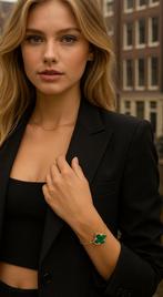 Nieuw: Cleef&Arpels geïnspireerde vergulde armbandjes, Ophalen of Verzenden, Nieuw, Goud