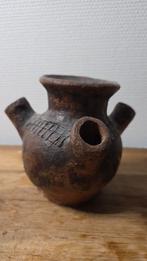Antieke Afrikaanse meertuiten pot – handgevormd aardewerk, Antiek en Kunst, Ophalen of Verzenden