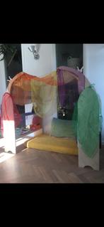 Antroposofische Houten Boekenkast, Ophalen, Met plank(en), Gebruikt, 100 tot 150 cm