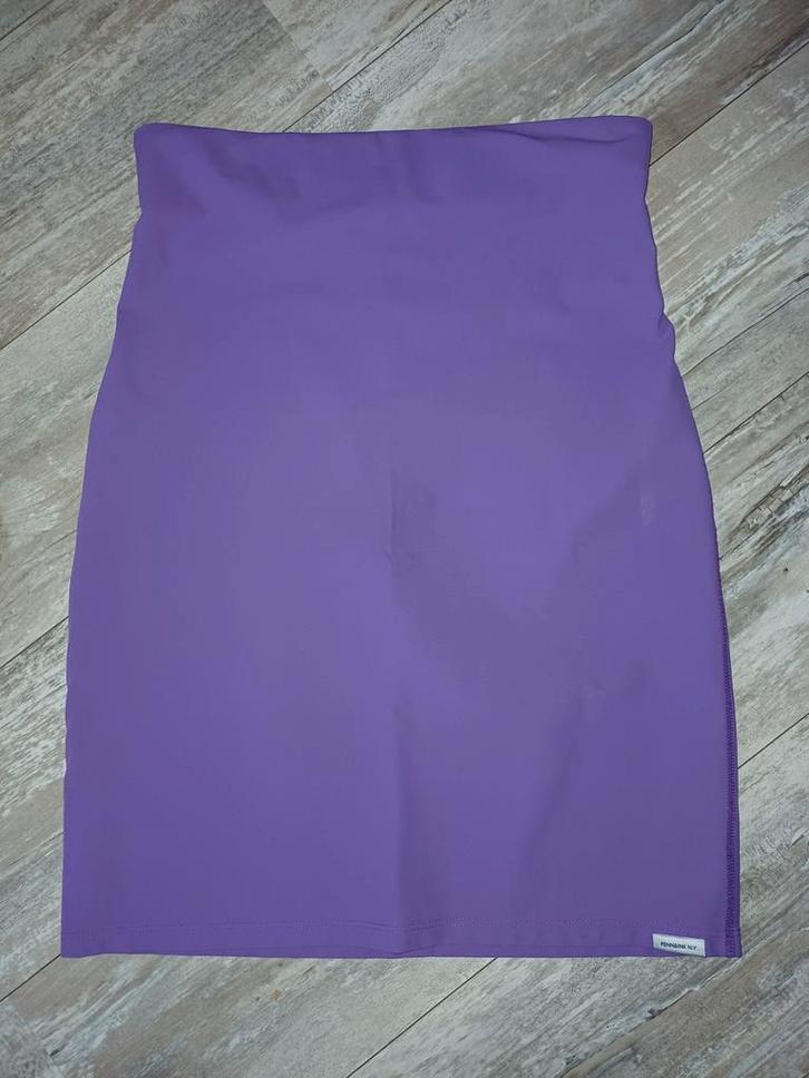 Penn&Ink kokerrok+ vestje, Kleding | Dames, Rokken, Zo goed als nieuw, Maat 38/40 (M), Paars, Knielengte, Ophalen of Verzenden