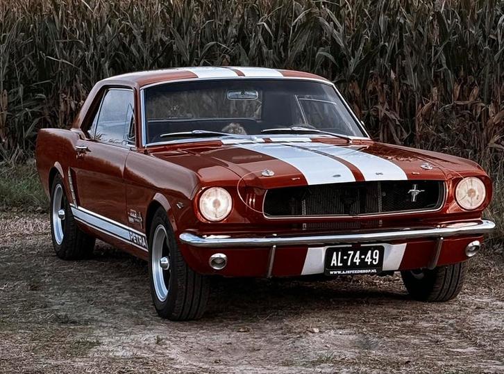 Ford Mustang 4.7 V8 1965, Auto's, Ford, Particulier, Mustang, Benzine, Hatchback, Handgeschakeld, Geïmporteerd, Rood, Ophalen