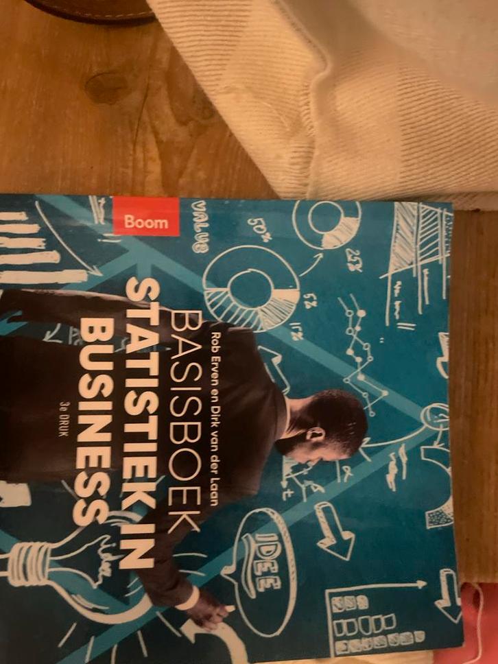 Basisboek Statistiek in Business - 3e druk, Boeken, Studieboeken en Cursussen, Zo goed als nieuw, MBO, Beta, Ophalen of Verzenden