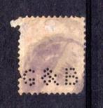 HELVETIA : 1882 : Perfin &@ G & B @& on Y.59., Ophalen of Verzenden, Gestempeld