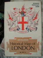 Bartholomews historical map of London nr UU 499, Boeken, Atlassen en Landkaarten, Gelezen, Verenigd Koninkrijk, Verzenden, Landkaart