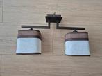 Plafondlamp met 2 Lichtpunten, Huis en Inrichting, Lampen | Hanglampen, Ophalen, Gebruikt, Stof, Modern