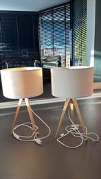 2x Zuiver tripod tafellamp wit, Ophalen, Gebruikt, Rond