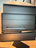 Lade zwart Bror IKEA - 84 x 39 cm - met schr en geleiders, Nieuw, Minder dan 100 cm, Metaal, Industrieel