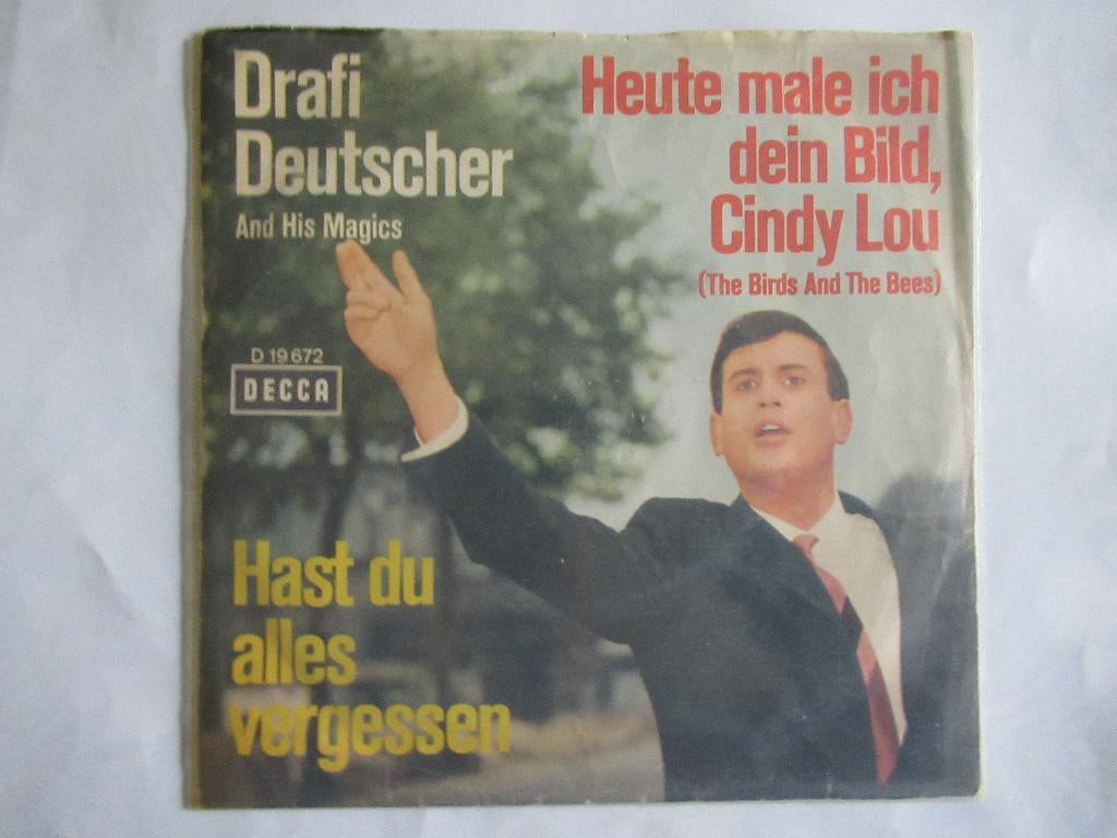 Drafi Deutscher # Heute male ich dein Bild,Cindy Lou/Hast du, Cd's en Dvd's, Vinyl | Nederlandstalig, Zo goed als nieuw, Levenslied of Smartlap