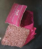 Kussen Set - Roze & Paars, Huis en Inrichting, Ophalen of Verzenden, Zo goed als nieuw, Roze, Vierkant