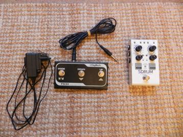 Digitech SDRUM + FS3 footswitch + adapter beschikbaar voor biedingen