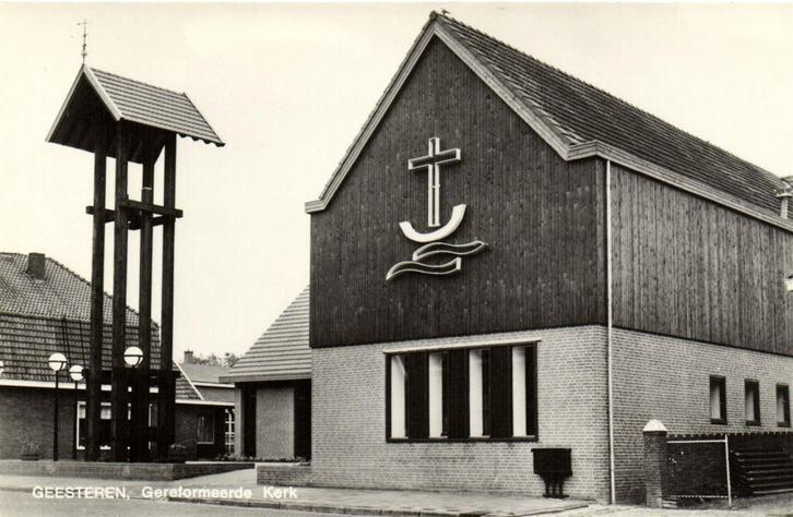 Geesteren, Gereformeerde Kerk - ongelopen, Verzamelen, Ansichtkaarten | Nederland, Ongelopen, Noord-Brabant, Voor 1920, Ophalen of Verzenden