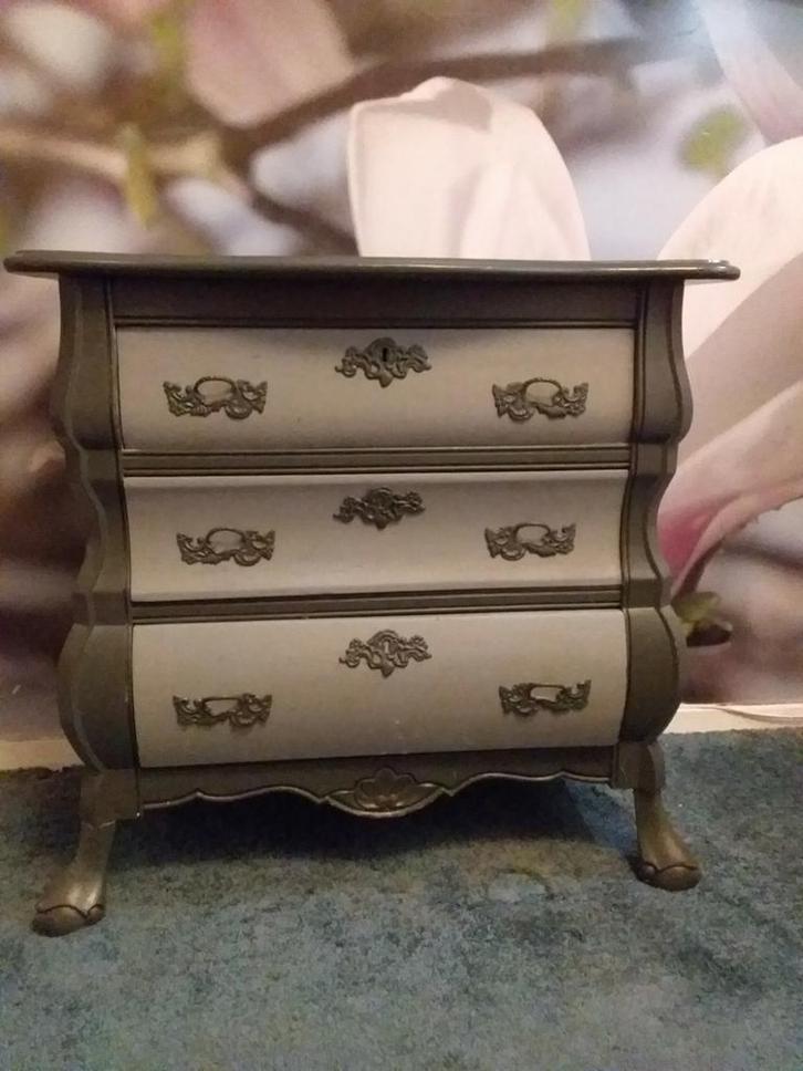 Buikkastje, grijs, 3 lades, refurbisched, Huis en Inrichting, Kasten | Ladekasten, Gebruikt, Minder dan 100 cm, 50 tot 100 cm