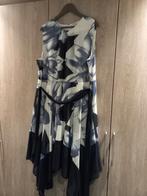 Bonprix Bodyflirt Chiffon jurk mt 50, Galajurk, Blauw, Maat 46/48 (XL) of groter, Ophalen of Verzenden