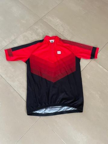 Sportful wielren shirt maat 164 rood-zwart beschikbaar voor biedingen