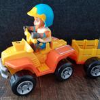 Paw patrol pop met auto en karretje, Ophalen of Verzenden, Zo goed als nieuw