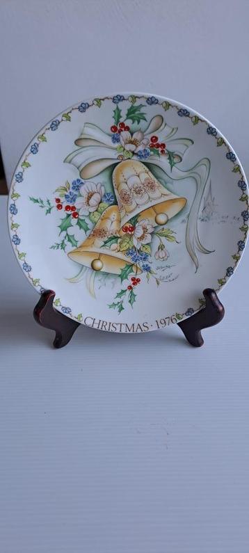 mooi wandbord kerst 1976 Wedgwood beschikbaar voor biedingen