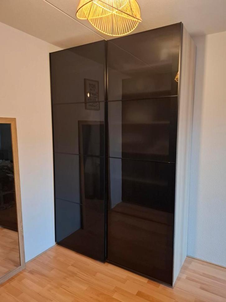 Ikea Pax Schuifdeuren Zwart Glans - 150x236cm (4 stuks), Huis en Inrichting, Kasten | Kledingkasten, Ophalen of Verzenden