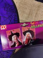Halloween Gezichts masker met haren en hoed, Ophalen of Verzenden, Nieuw, Feestartikel, Halloween of Griezel