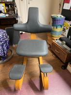 Stokke kniesteunstoel lichtblauw/grijs bekleding kunstleer, Ophalen, Gebruikt, Overige typen