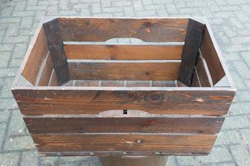 Vintage Houten Krat kist hout beschikbaar voor biedingen