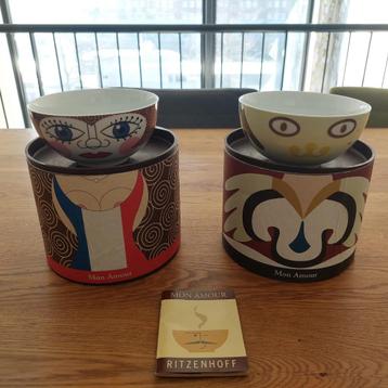 2 Ritzenhoff Mon Amour bowls from 2002 beschikbaar voor biedingen
