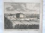 Het Jagers Huys, Gelderland, 1721-1778, antieke gravure., Ophalen of Verzenden