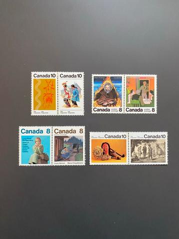 Canada Postzegels - 4 Blokjes van 2 - Postfris beschikbaar voor biedingen