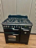 Luxe Falcon de Luxe Gas-Elektro Fornuis zwart / 3 ovens 90cm, Gebruikt, 60 cm of meer, Ophalen of Verzenden, Gas