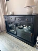 Vitrine kast, Huis en Inrichting, Ophalen, Gebruikt, 100 tot 150 cm, Met lade(s)