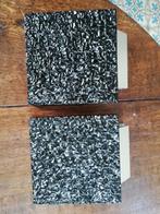 2x Zwarte vintage deurgreep / handvat / knop voordeur 15x15, Ophalen of Verzenden