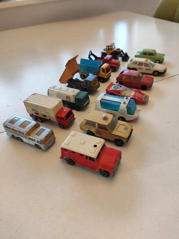Vintage Diecast Auto's - Set van 14 beschikbaar voor biedingen