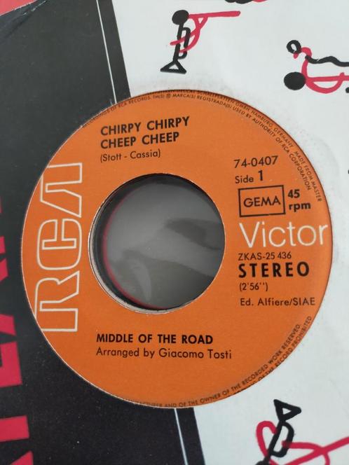 Middle of the Road , chirpy chirpy cheep cheep, Cd's en Dvd's, Vinyl Singles, Zo goed als nieuw, Pop, Ophalen of Verzenden