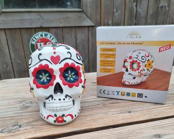 LED Schedel Dia de los Muertos - Nieuw beschikbaar voor biedingen