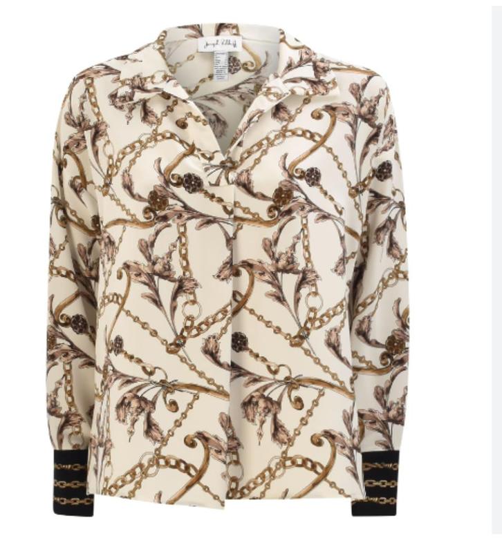 Joseph Ribkoff prachtig wit/gekleurd chique blouse mt 44, Kleding | Dames, Blouses en Tunieken, Zo goed als nieuw, Maat 42/44 (L)