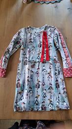 Nonna Nini Jurk Rood met Witte Stippen - Maat 128, Nonna Nini, Meisje, Overige typen, Ophalen of Verzenden