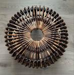 Rieten Poef - Multifunctioneel & Sfeervol, Huis en Inrichting, Ophalen, Minder dan 50 cm, Gebruikt, Rond