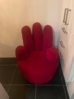 Rode hand stoel, Eenpersoons, 75 tot 100 cm, Ophalen of Verzenden, Zo goed als nieuw