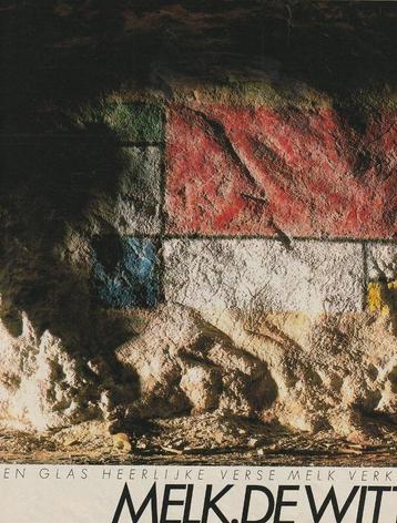 Retro reclame 1988 Melk zuivel Mondriaan in grot beschikbaar voor biedingen